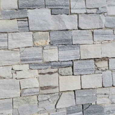 Parement Forte épaisseur Quartzite gris 20x55 cm pierre naturelle CLOUDY-GREY