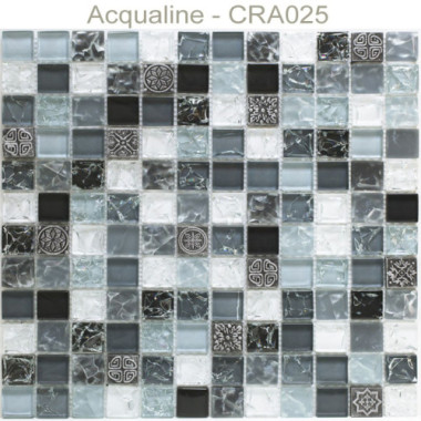 Mosaïque en verre craquelé 30 x 30 cm CRA025