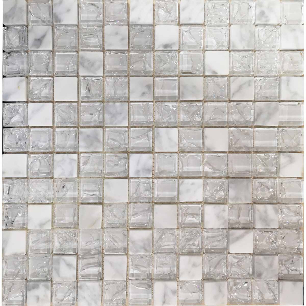 Mosaïque en verre craquelé 30 x 30 cm CRA066