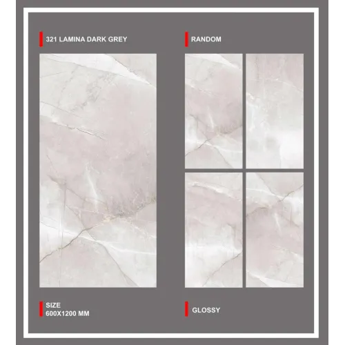 Carrelage 60x120 cm Lamina Dark Grey brillant