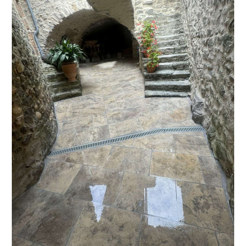 Travertin 41x61 cm gris 1er choix