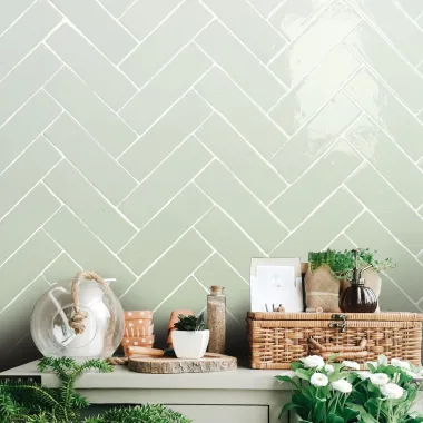 Carrelage LAUREL CLAY 6x20 Seneca Green