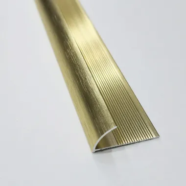 Profilé de finition quart de rond 10mm aluminium Gold brossé - L.250 cm