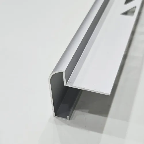 Profilé de finition plan de travail 11mm aluminium anodisé mat - L.250 cm