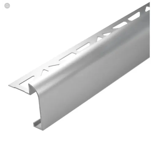 Profilé de finition plan de travail 11mm aluminium anodisé mat - L.250 cm