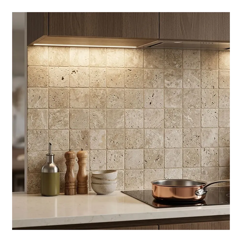 Travertin pierre 10x10 Beige