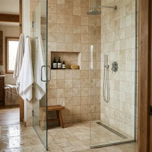 Travertin pierre 15x15 Beige